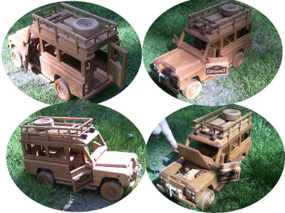 Landrover Holzmodell